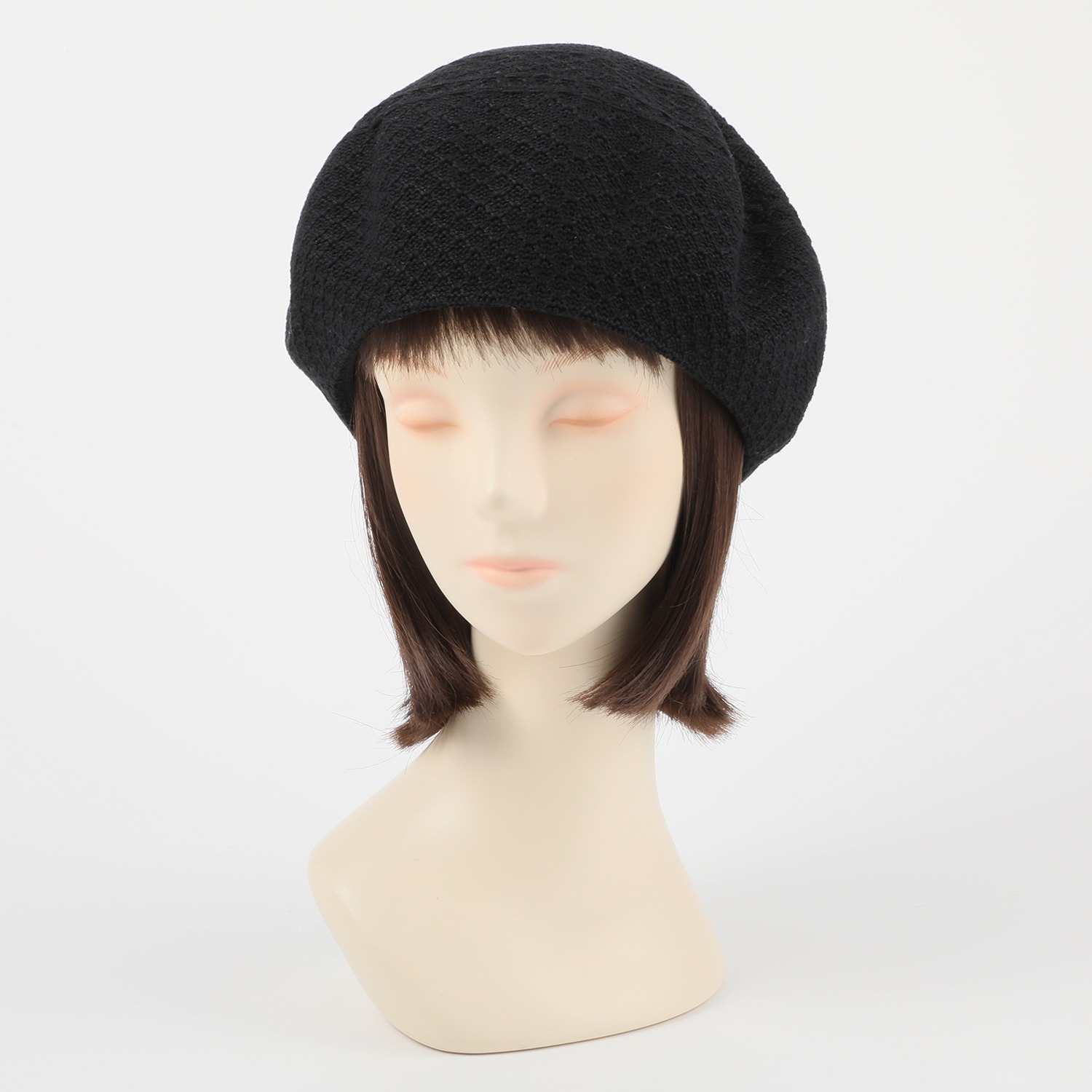 タイムクロス 超軽量　洗える レース編ベレー帽