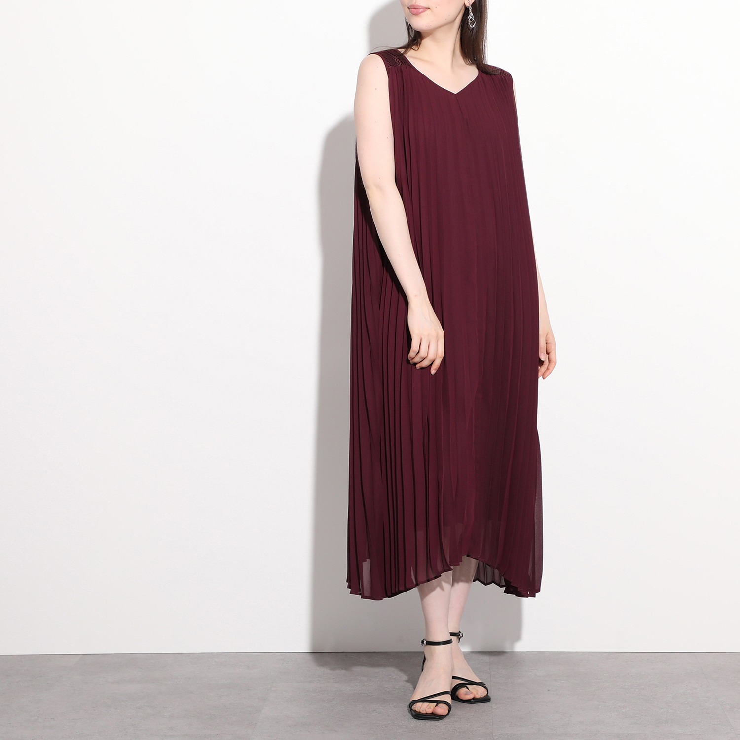 ミューリエ 着映えオーラを放つ エアリーな ２ウェイ プリーツワンピース ショップチャンネル