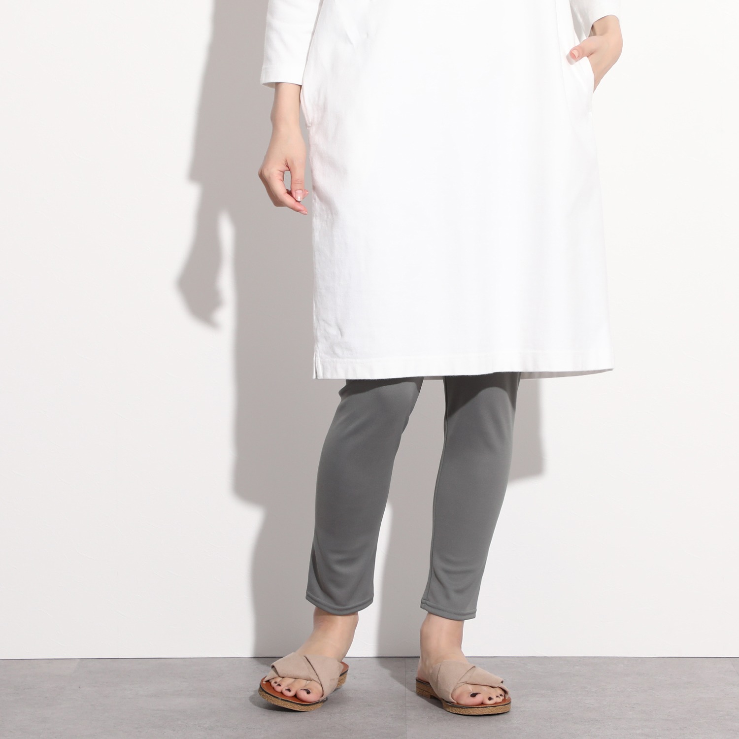 ココンライフ ドゥ 虫よけ素材使用 ｕｖカット 吸水速乾 さらっとレギンス ショップチャンネル