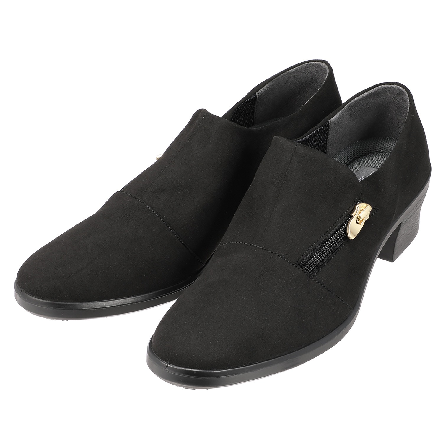 トップドライ 天気予報を気にせず履ける スエード調 ブーティータイプシューズ