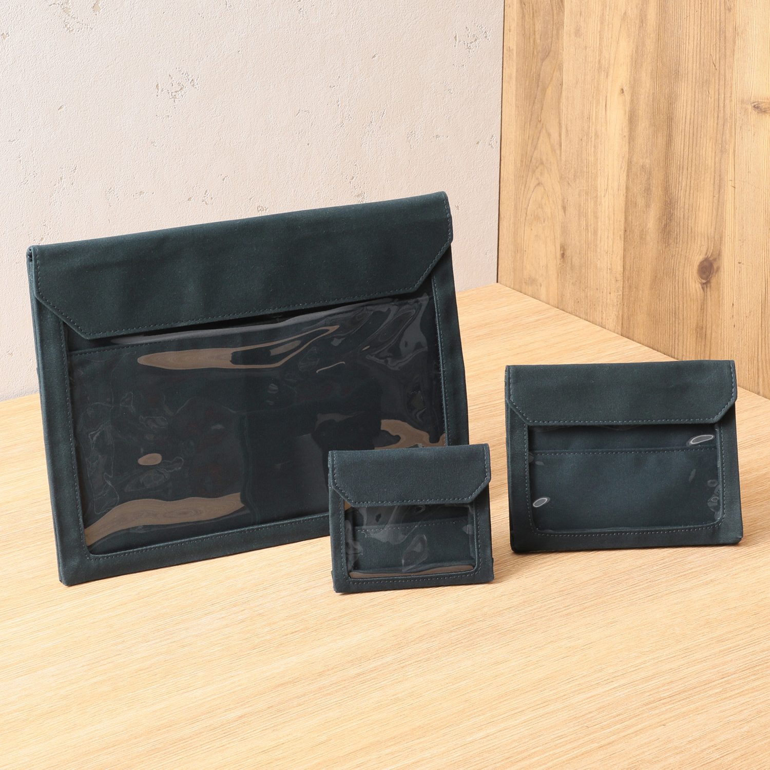 キングジム スリム＆軽量！ かさばらない バッグインバッグ フラッティワークス ３点セット