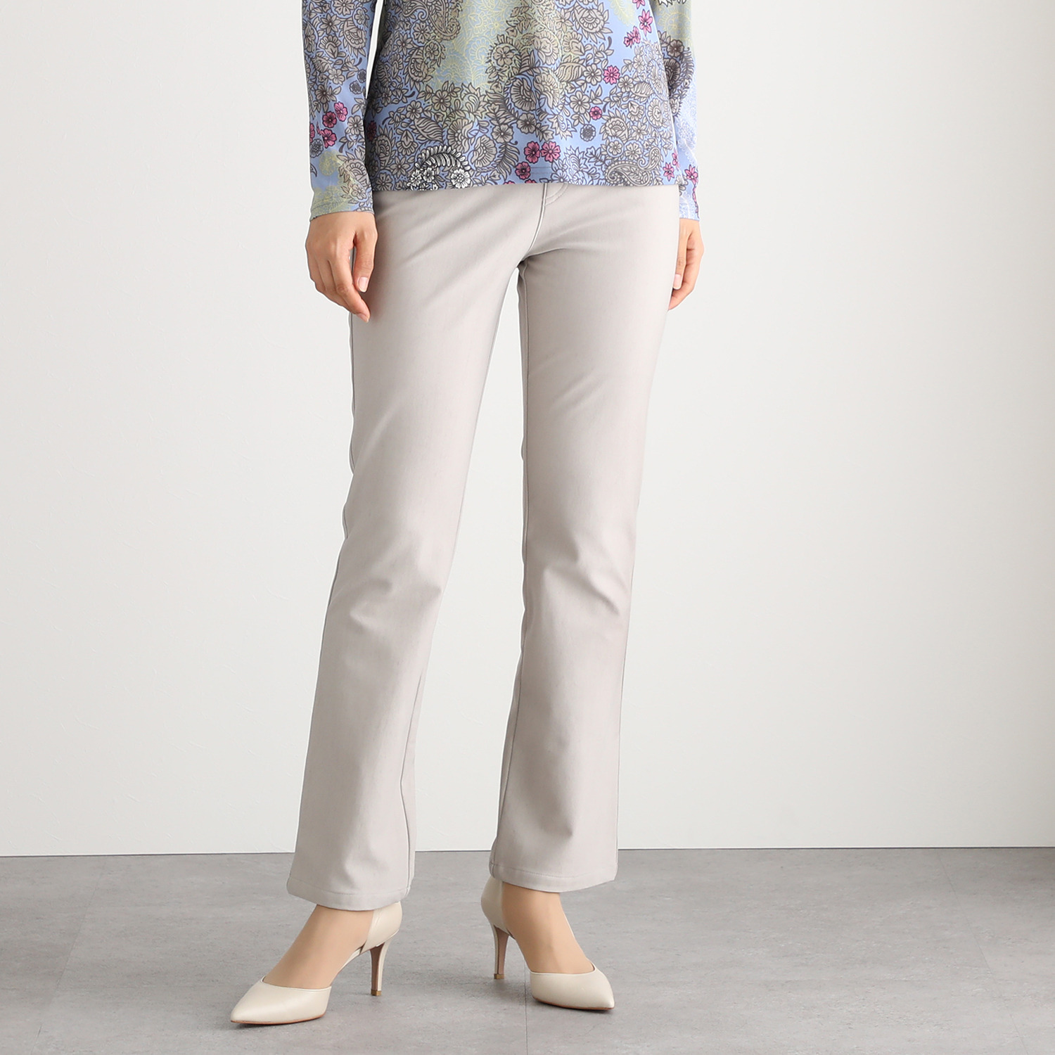 ディーズ　バイ ダジュール 裏起毛 ストレッチパンツ