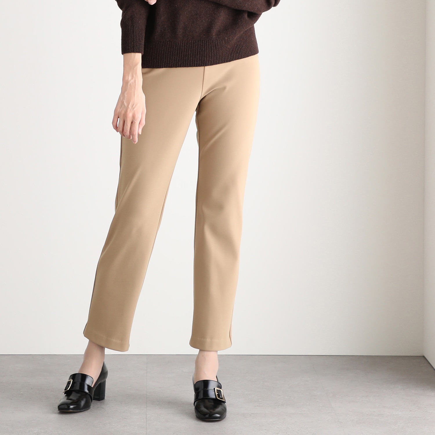 ＜股下７０ｃｍ＞上質ごこち 帯電防止 裏起毛ストレートパンツ 