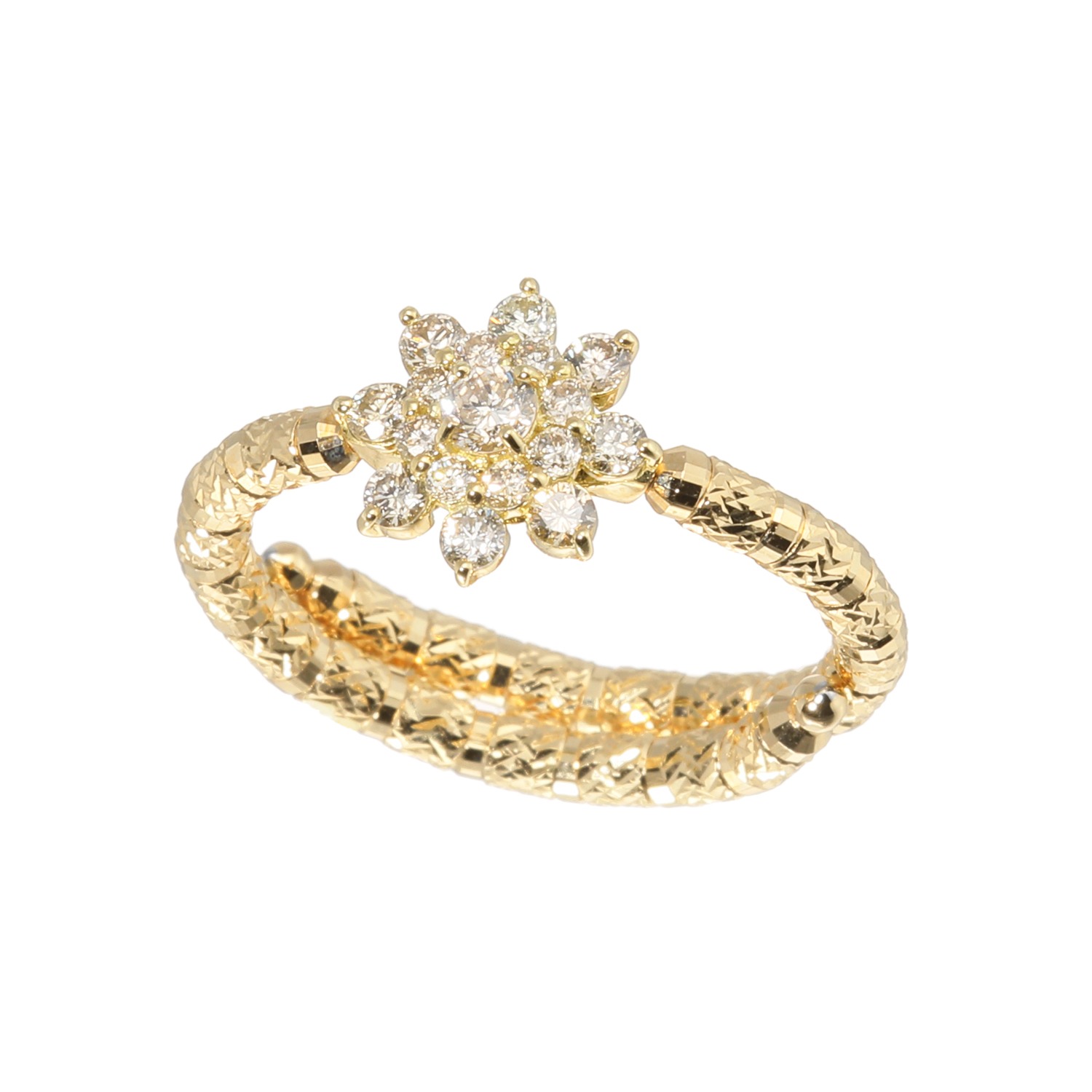 エクラプリュス】 プラチナ950＊ダイヤモンド ＊フレキシブルリング