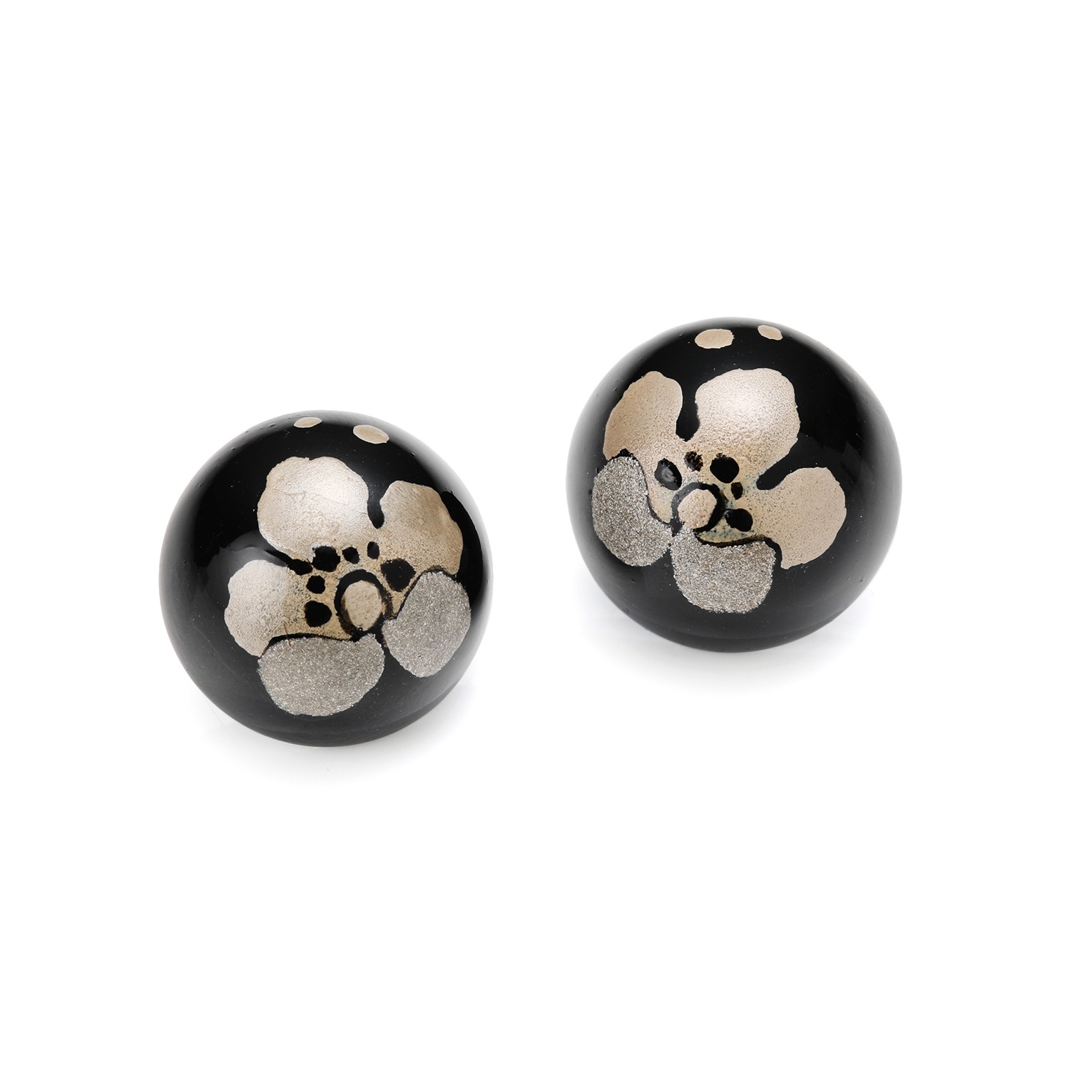 天然木 漆職人のピアス