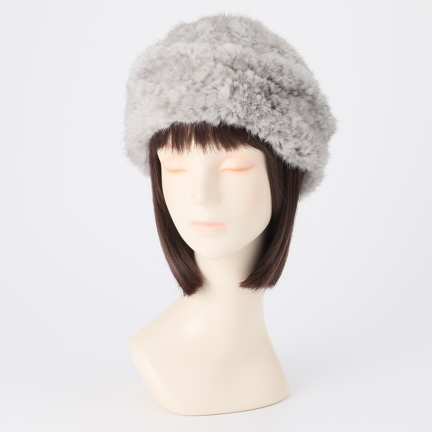 ファッションヴィンテージ品　ソ連、モスクワ時代　リアルミンクファーの帽子
