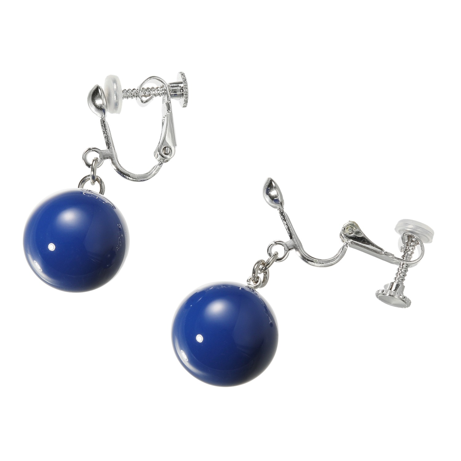 坂本これくしょん イヤリング／ピアス “糖蜜珠” ＜花紺色＞