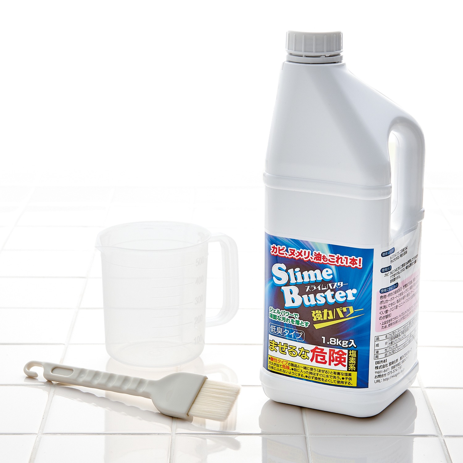 ジェルタイプでしっかり密着 除菌 カビ ヌメリ取り洗浄剤 スライムバスター １ ８ｋｇ ショップチャンネル