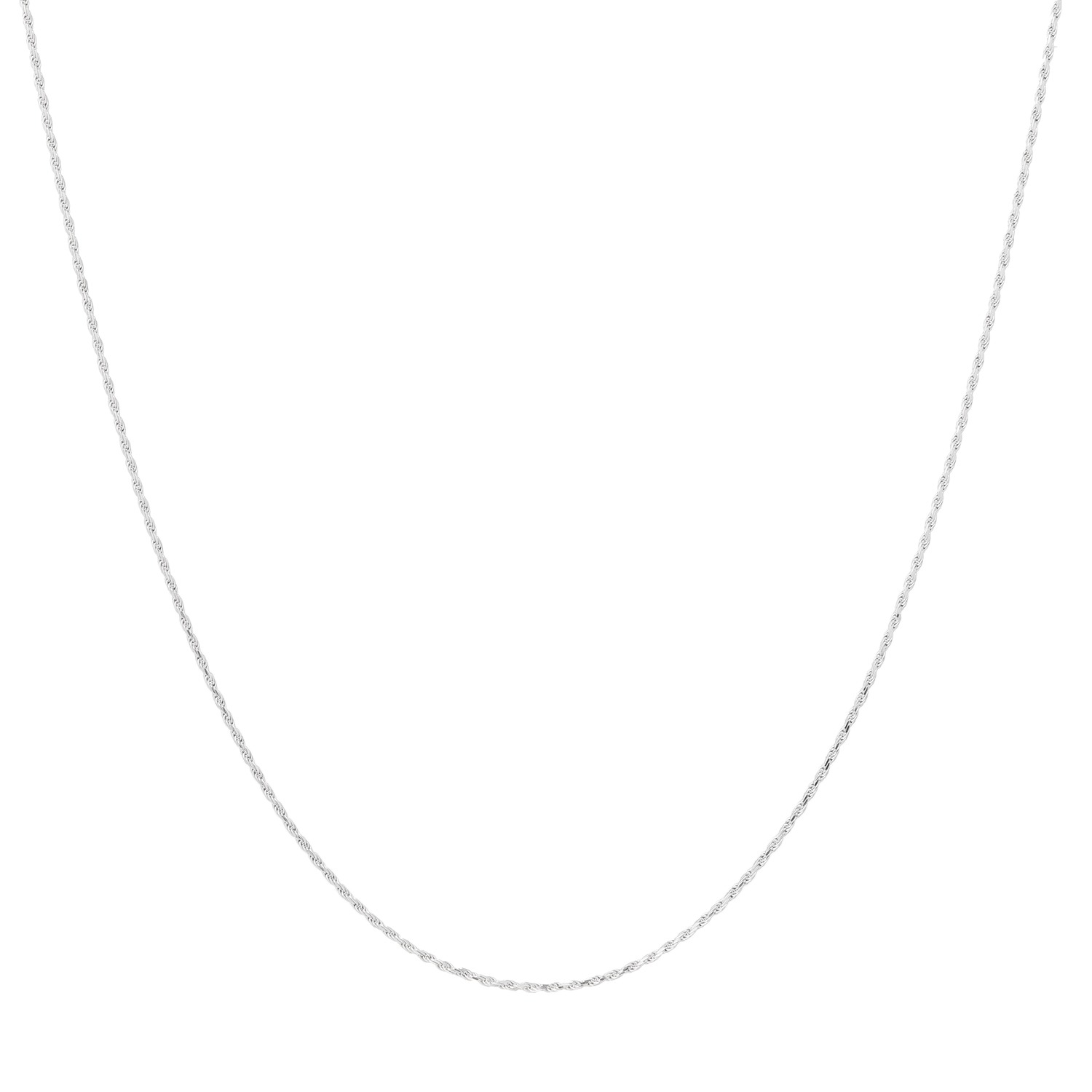 エクセラ イタリアン・シルバー ２層コーティング ロープチェーン ネックレス