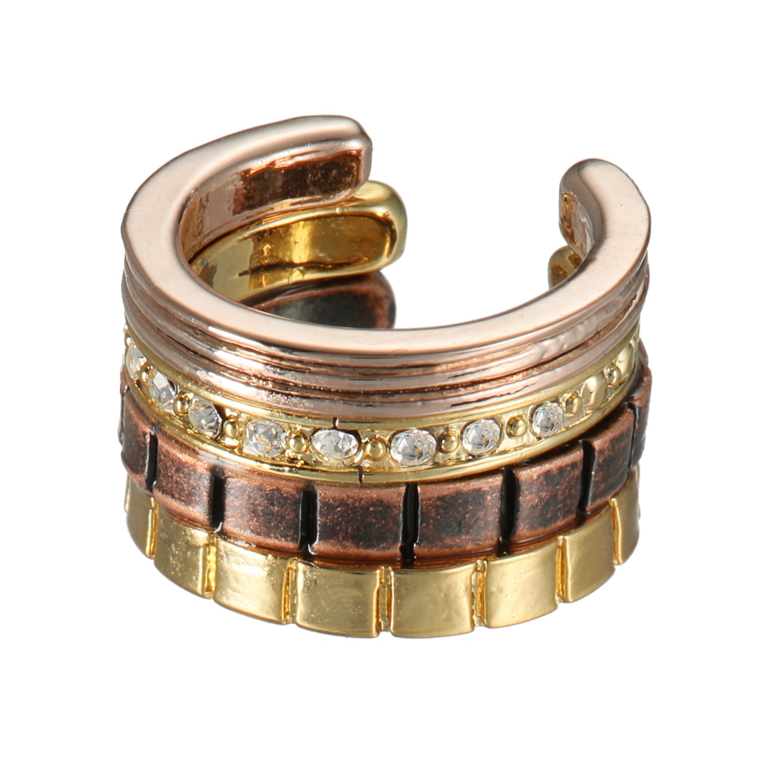 シマ・リリアーナ ミックスカラー イヤーカフ ＜片側のみ＞