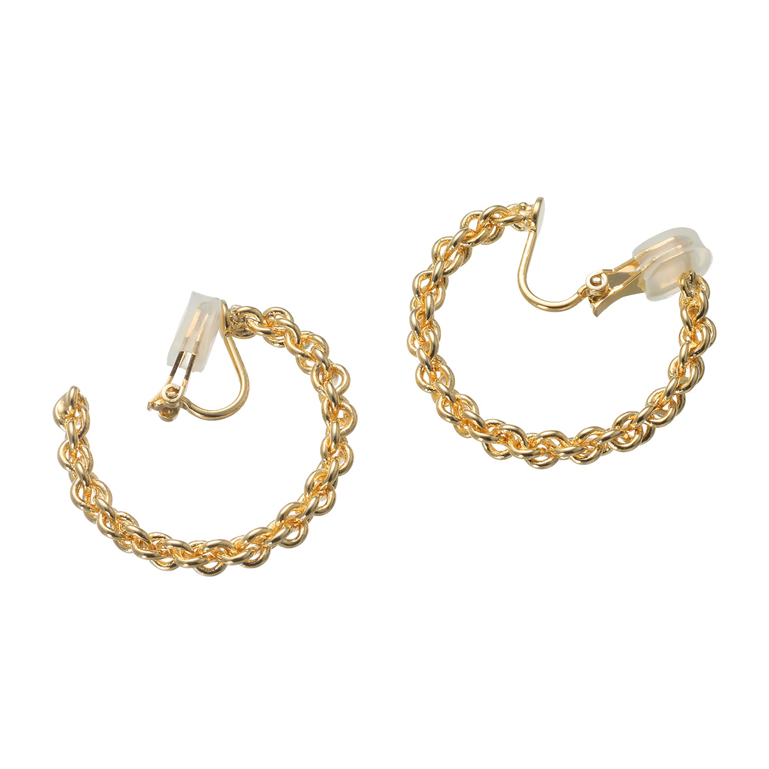 シマ・リリアーナ チェーンフープ イヤリング／ピアス