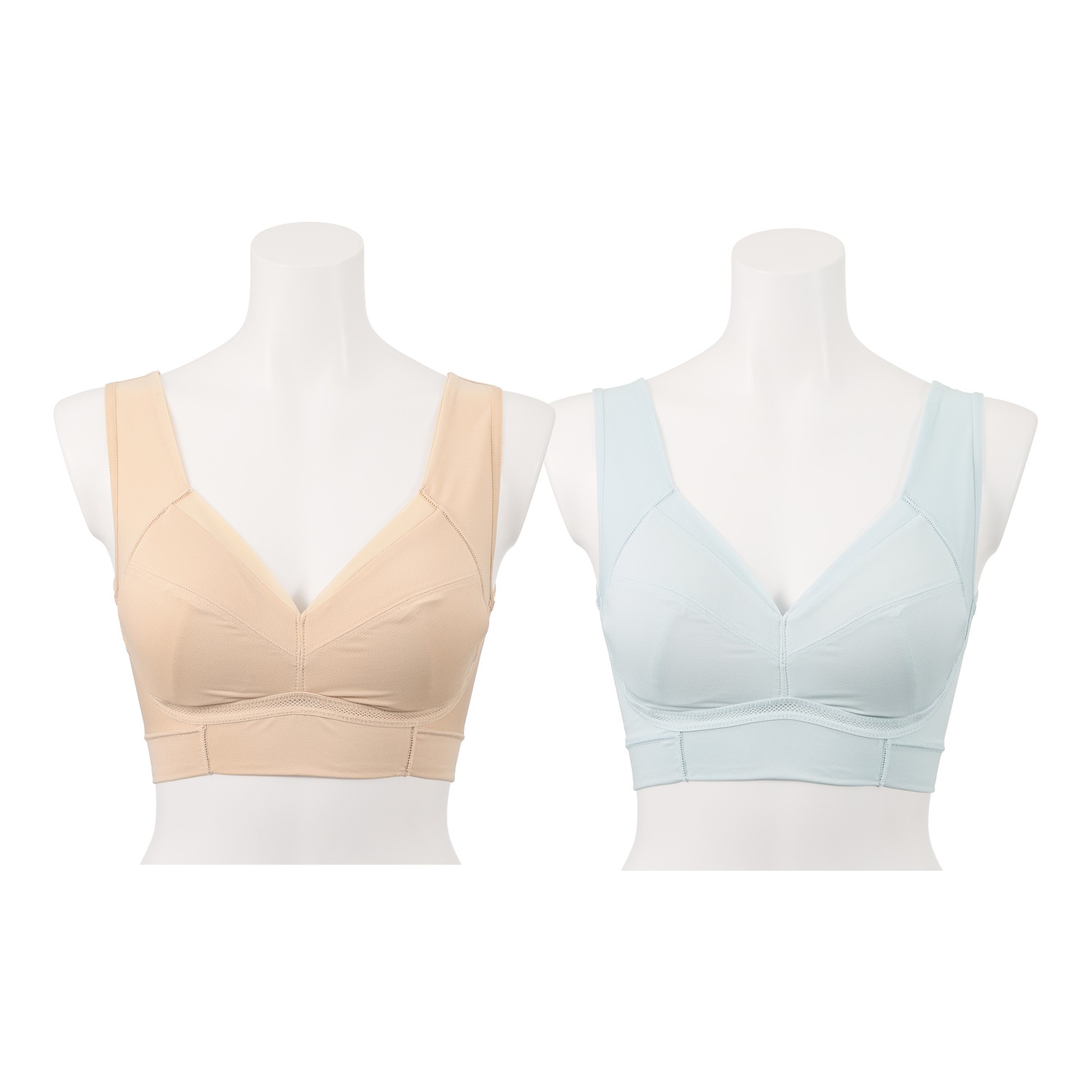 エイジングサポート 吸水速乾 ソフトフィット ブラジャー２枚セット