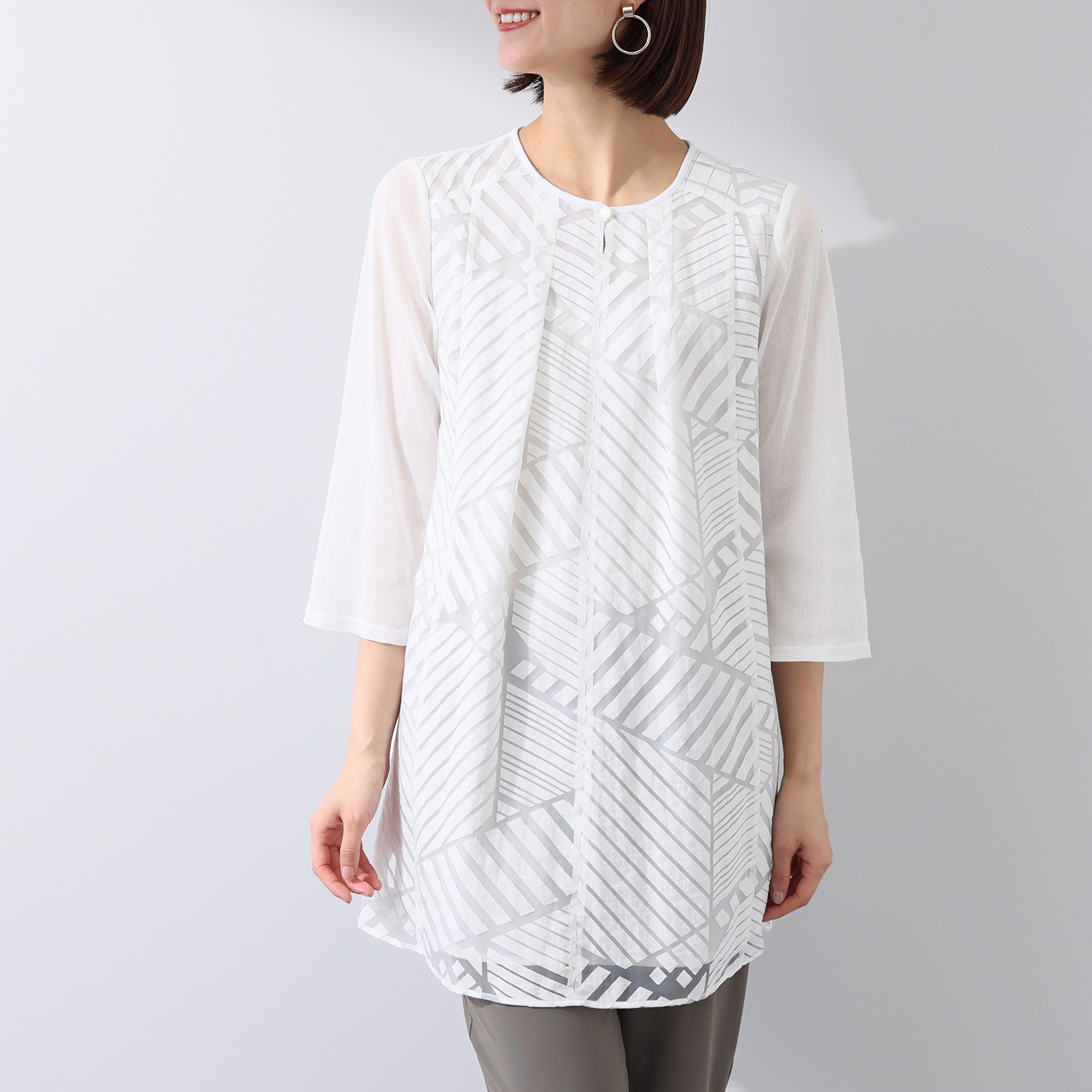 レ・ラリック オパール加工チュニック- ショップチャンネル