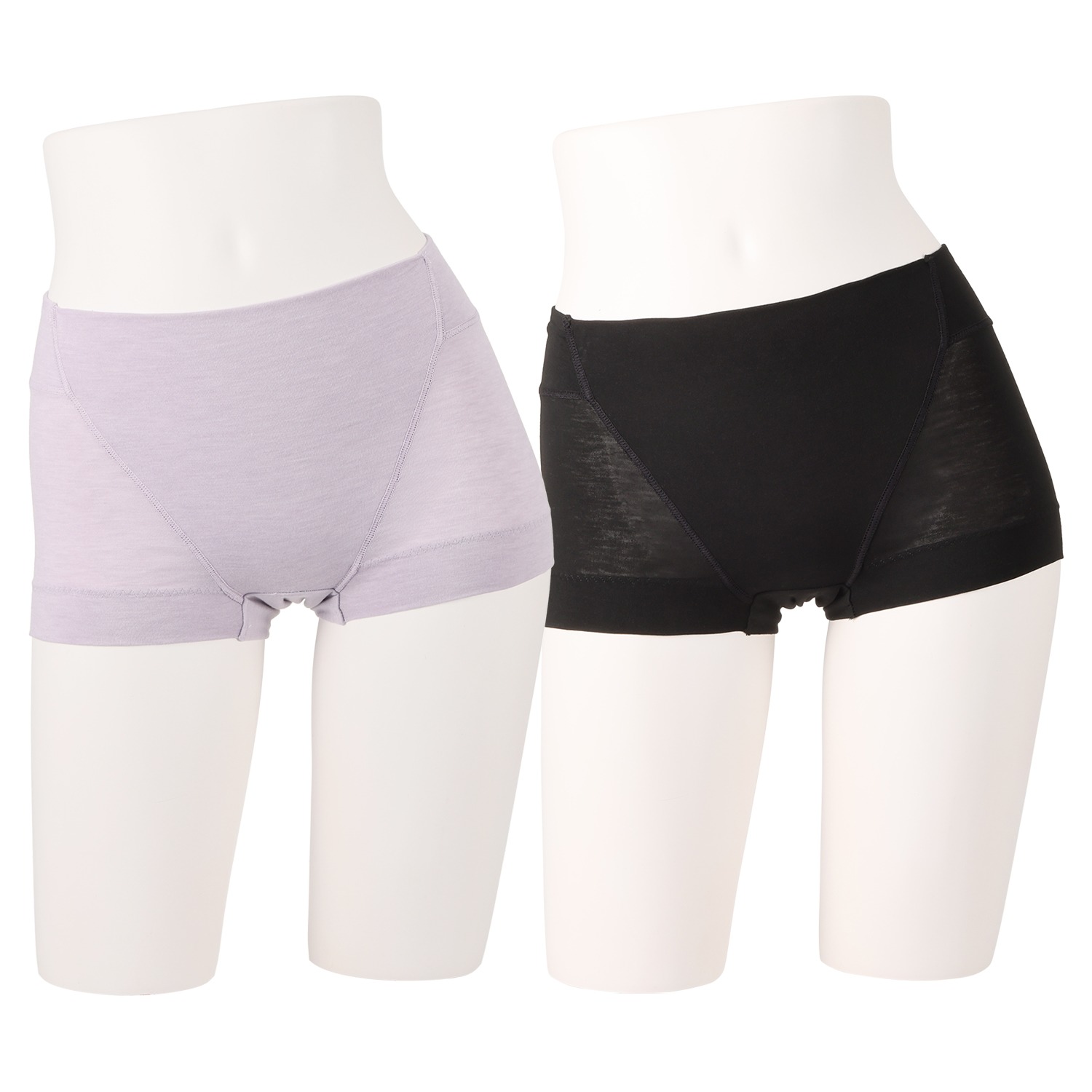 肌優フェムケア 汗ばむ季節でも快適！ 深ばきサニタリーショーツ ２枚セット