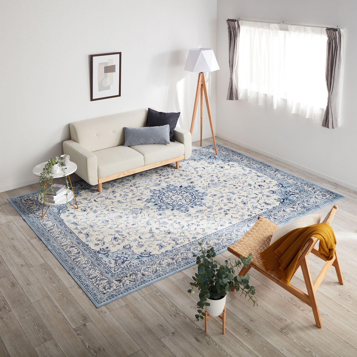 ＜２３０×３２０ｃｍ＞ベルギー製 さらさら綿混 シルクタッチカーペット 