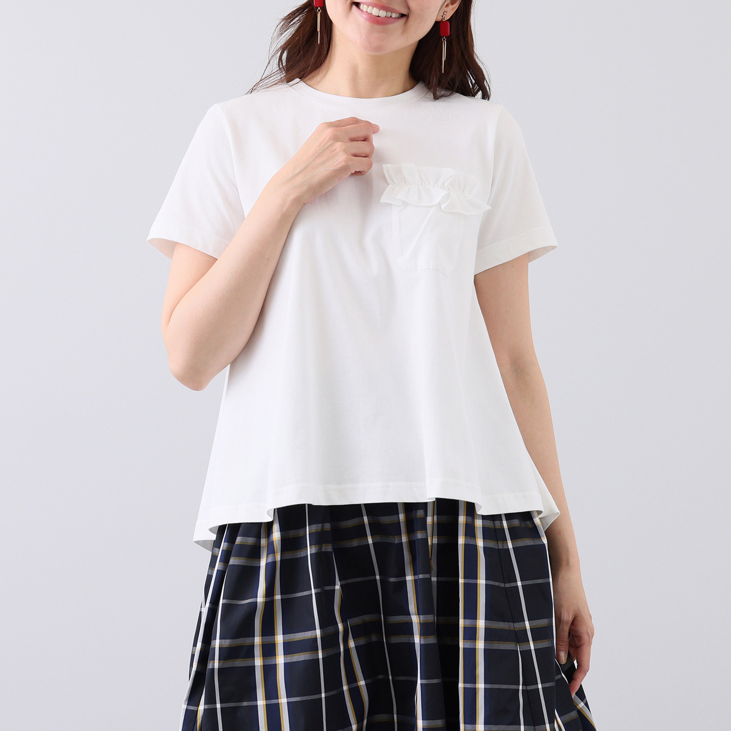 イシカワラボ★ヒトミ コットンジャージー オーロラシルエット プルオーバー