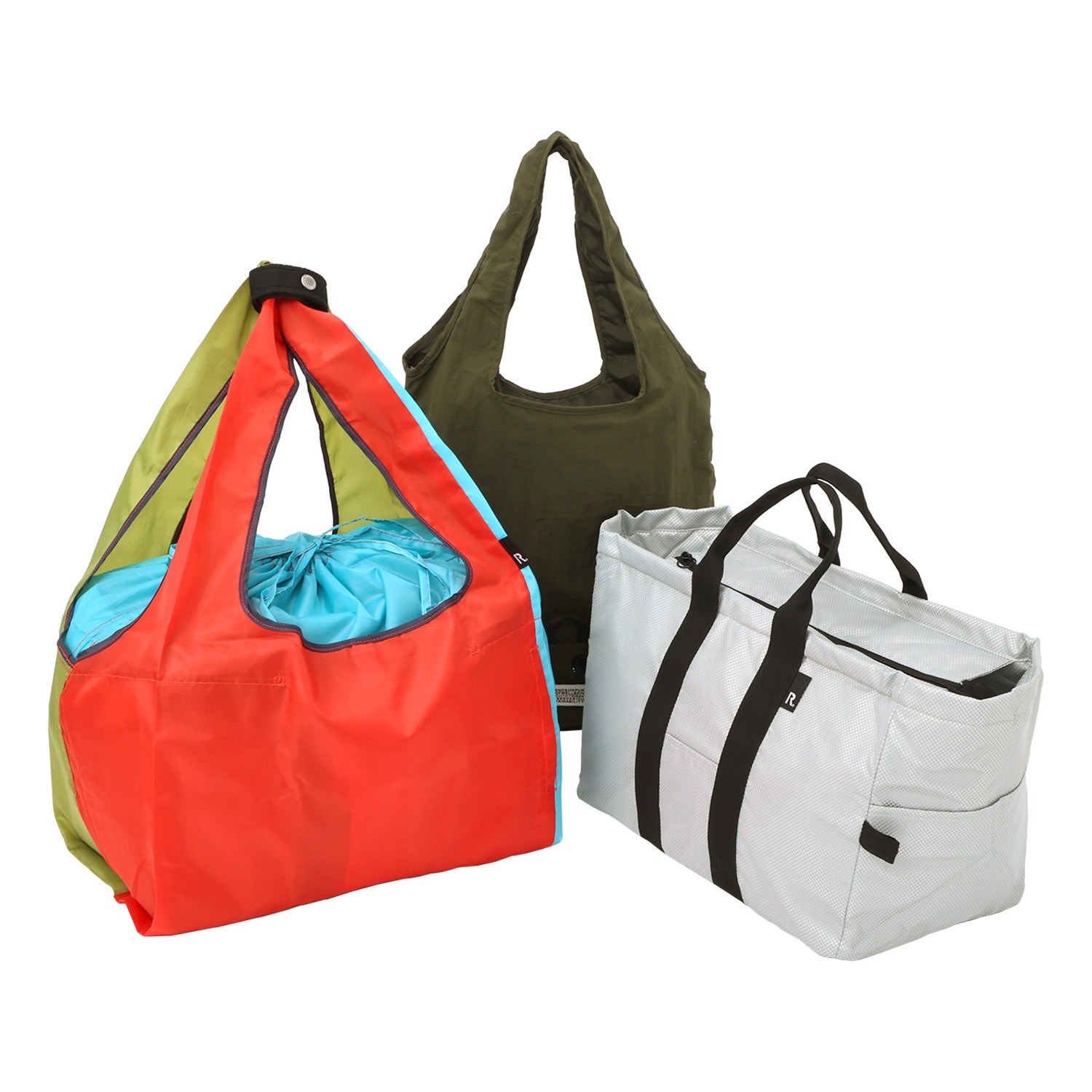 ルートート お買い物に大変便利！ 大きめエコバッグ＆簡易保冷インナーバッグ ＜コンパクトバッグ付＞