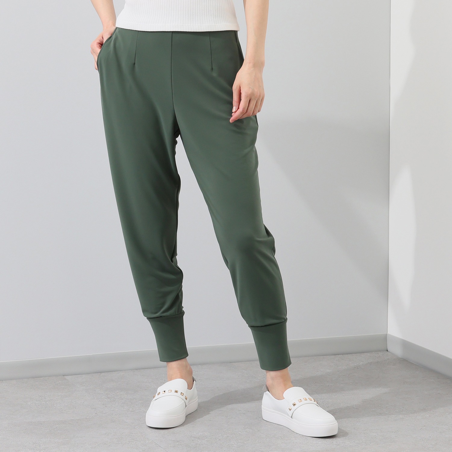 上質ごこち ＵＶカット・接触冷感 エレガンス ジョガーパンツ