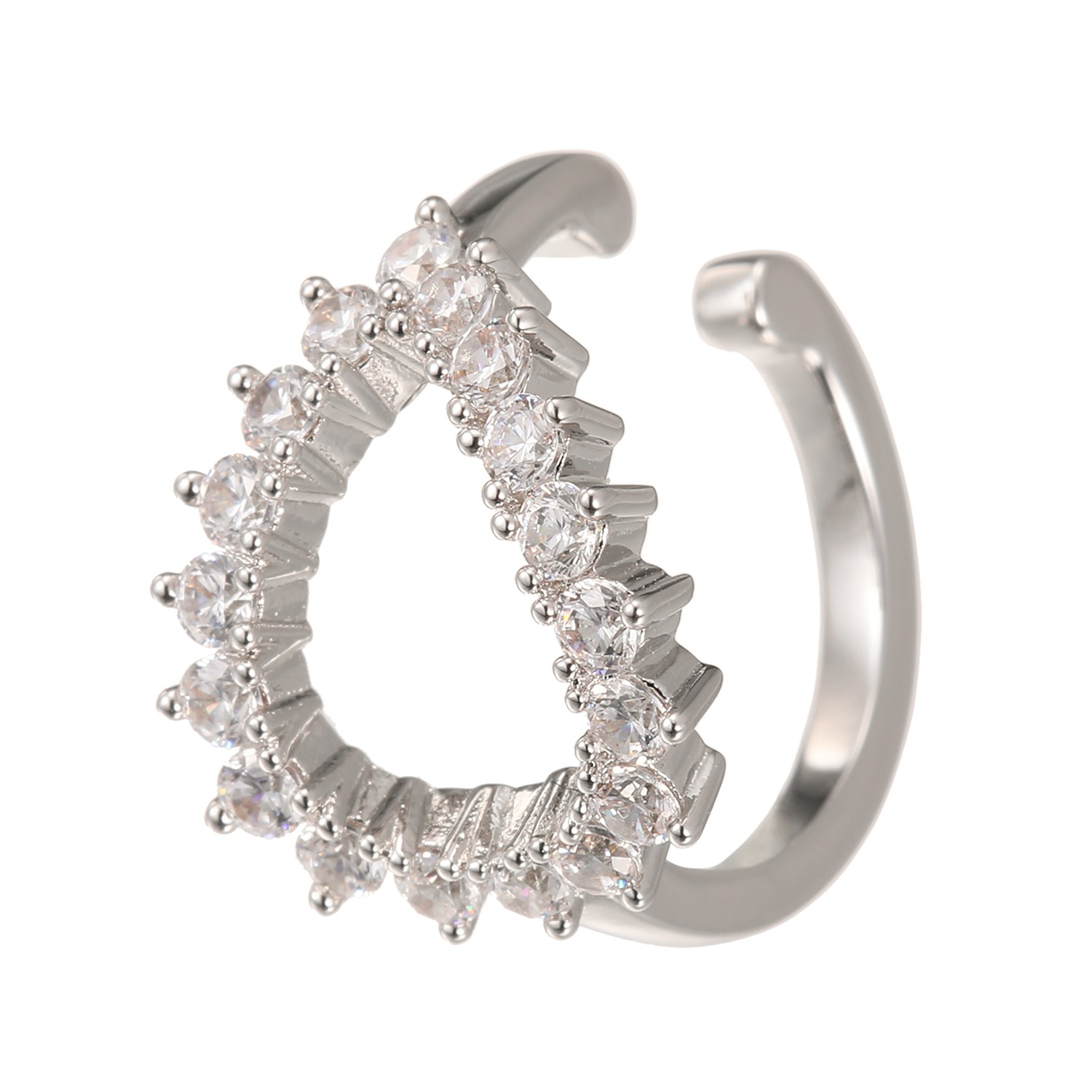 マダムヒロコ ＣＺ ティアドロップデザイン イヤーカフ＜片側のみ＞ “レディー　ティアラ”