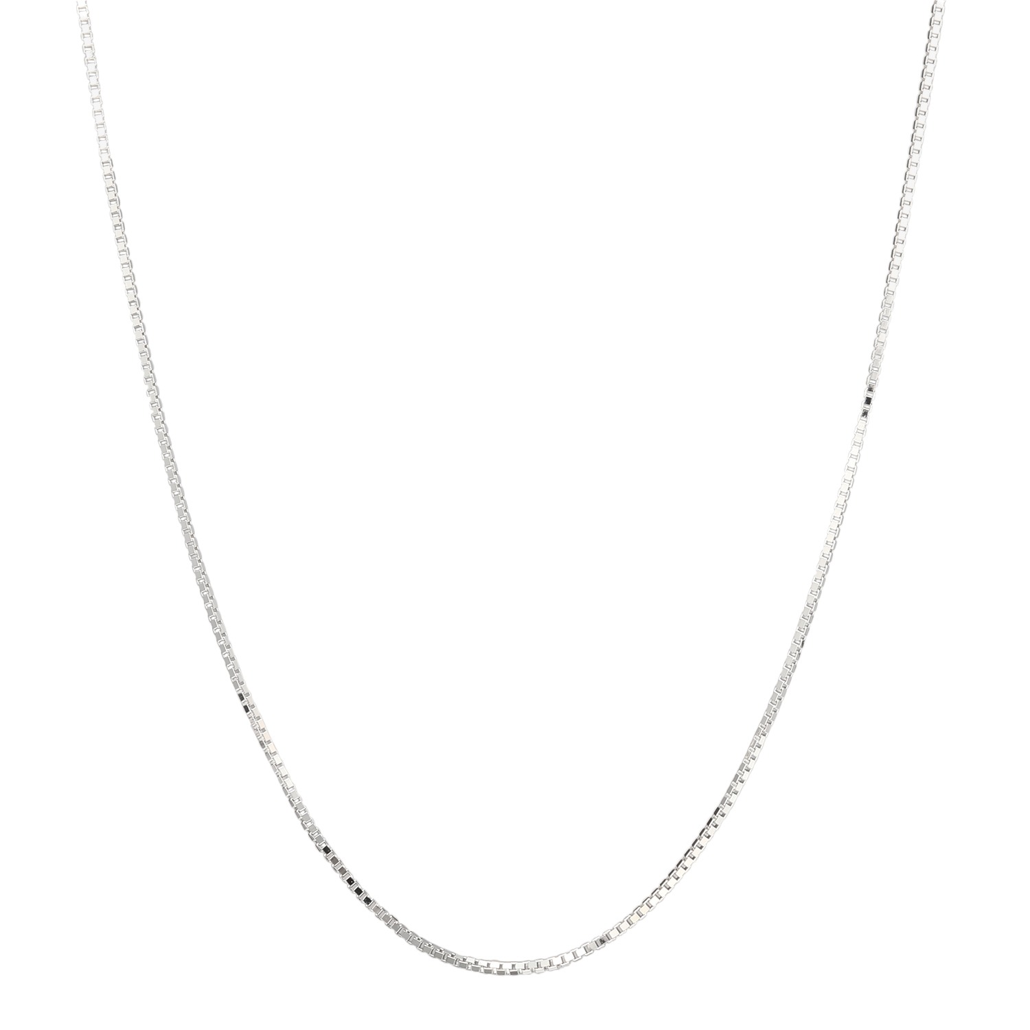 坂本これくしょん シルバーカラー ボックスチェーン ロングネックレス