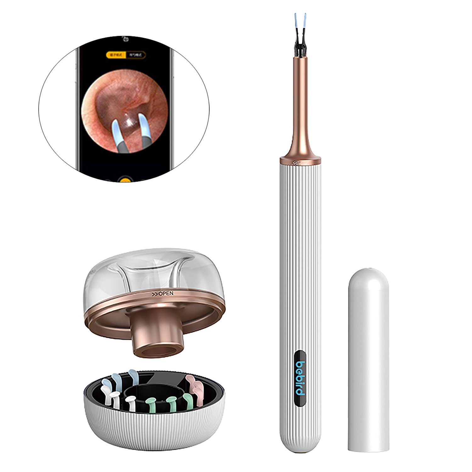 ビーバード 約１０００万画素の高画質 カメラとライト内蔵 スマート耳かき