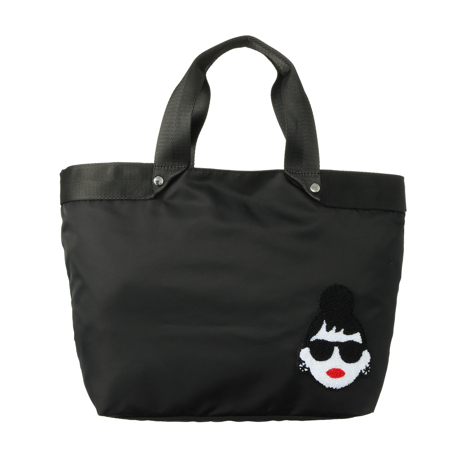 ハッピーフェイス レディーエマ フェイス刺しゅう トートバッグ