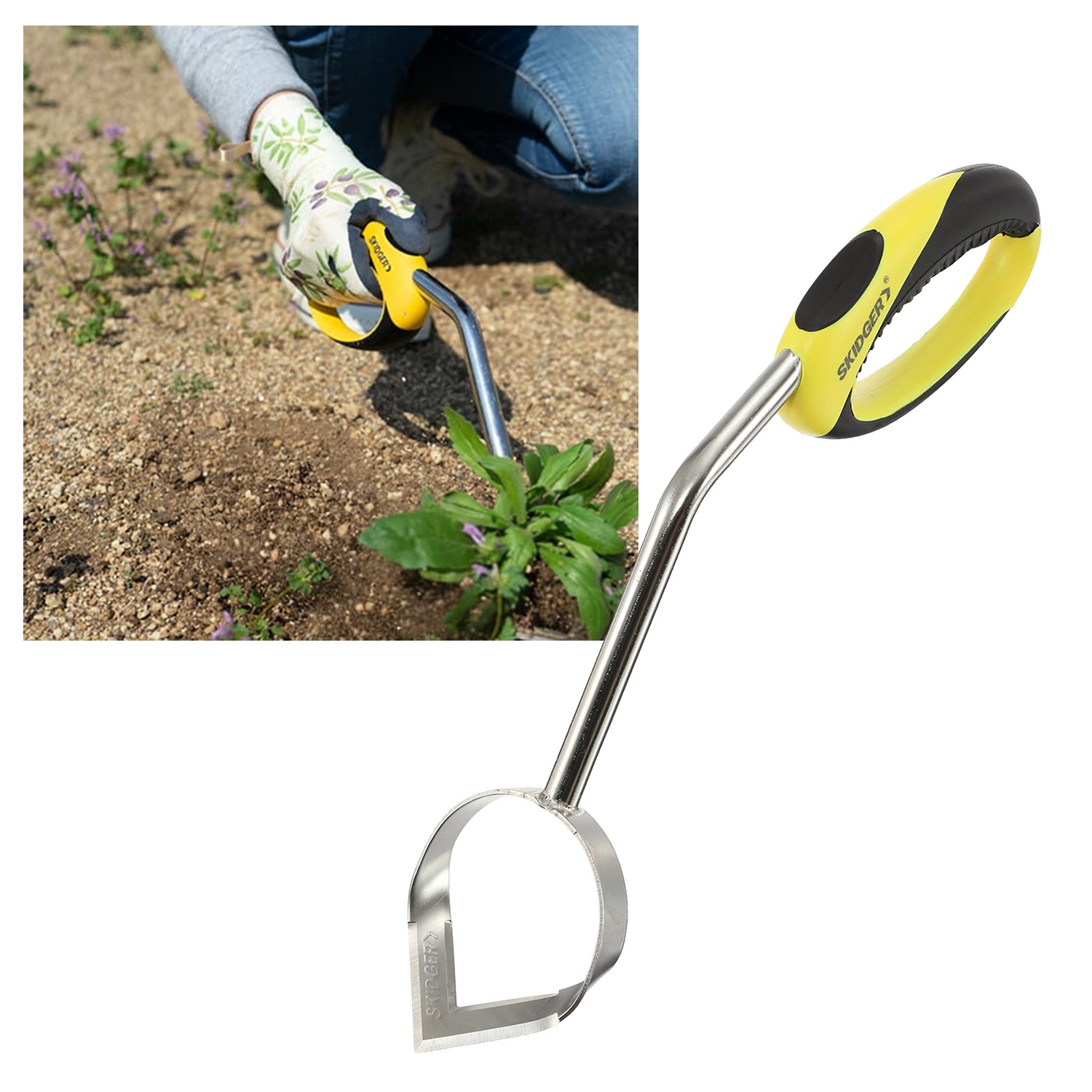 狭い隙間や 花・苗の間をスイスイ除草 スキッジャーリトル