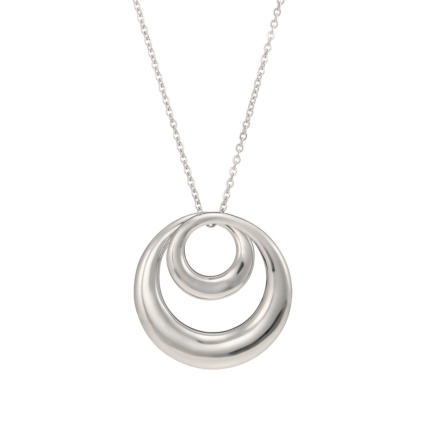 ステングレイス サージカルステンレス ループデザイン ロングペンダント