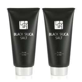 【最終値下げ・未使用】BLACK SILICA SALT 洗顔料　2本セット ブラックシリカソルト ソルトエステ洗顔で 透明感あふれるお肌へ