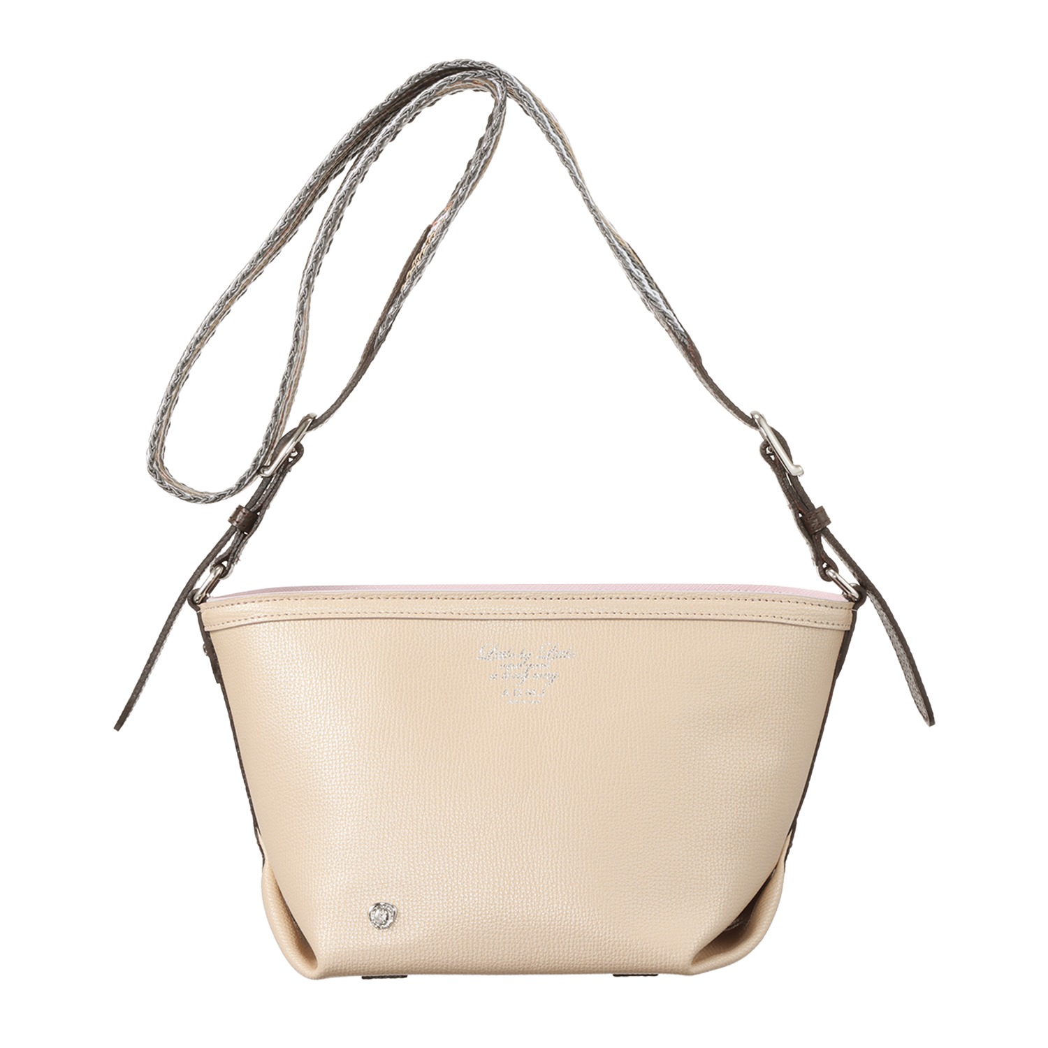 【未使用級】A.D.M.J. ダノビオ　ボトムアクセントショルダーバッグ 未使用級】A.D.M.J. ダノビオ ボトムアクセントショルダーバッグ