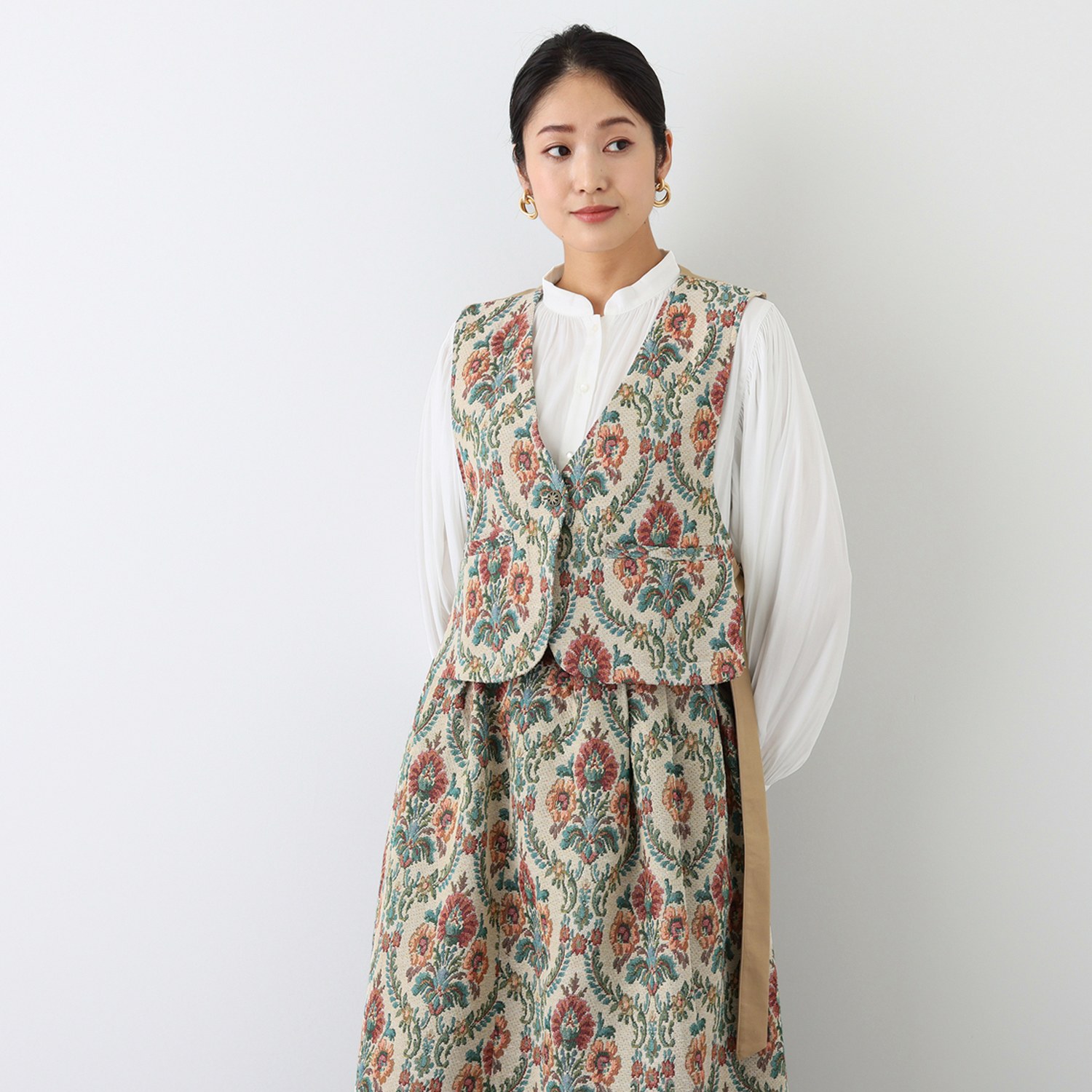 ユマコシノ　ゴブラン織ドレス