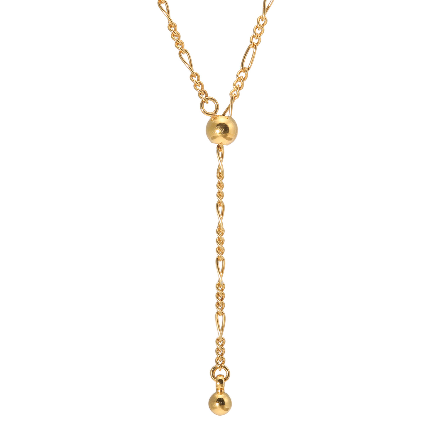 ベリテ シルバー やさシールド フィガロチェーン ロングアレンジネックレス 