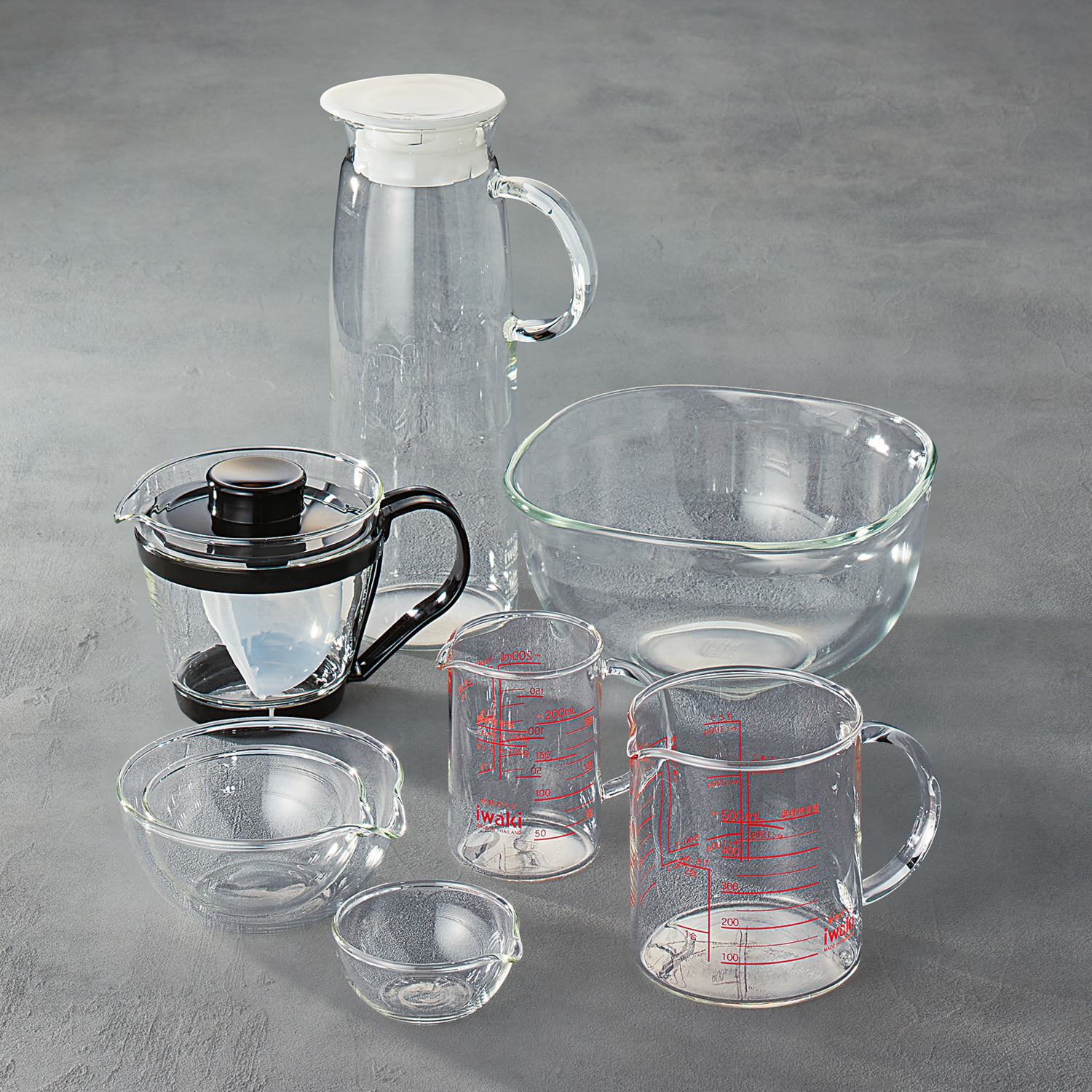 イワキ 耐熱ガラス キッチンアイテム８点入り お楽しみセット