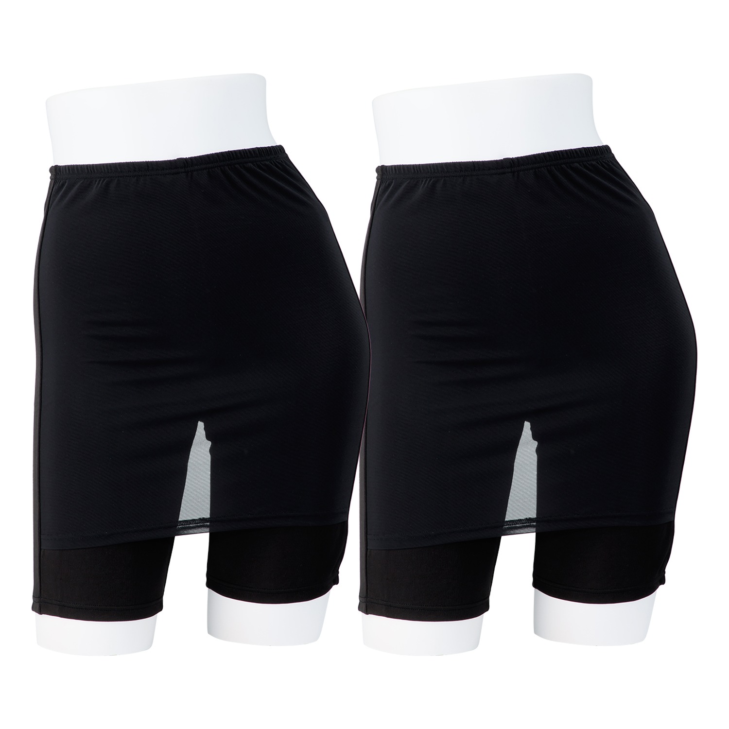 着こなしキレイ Ｙラインカバー ３分丈ボトム２枚セット