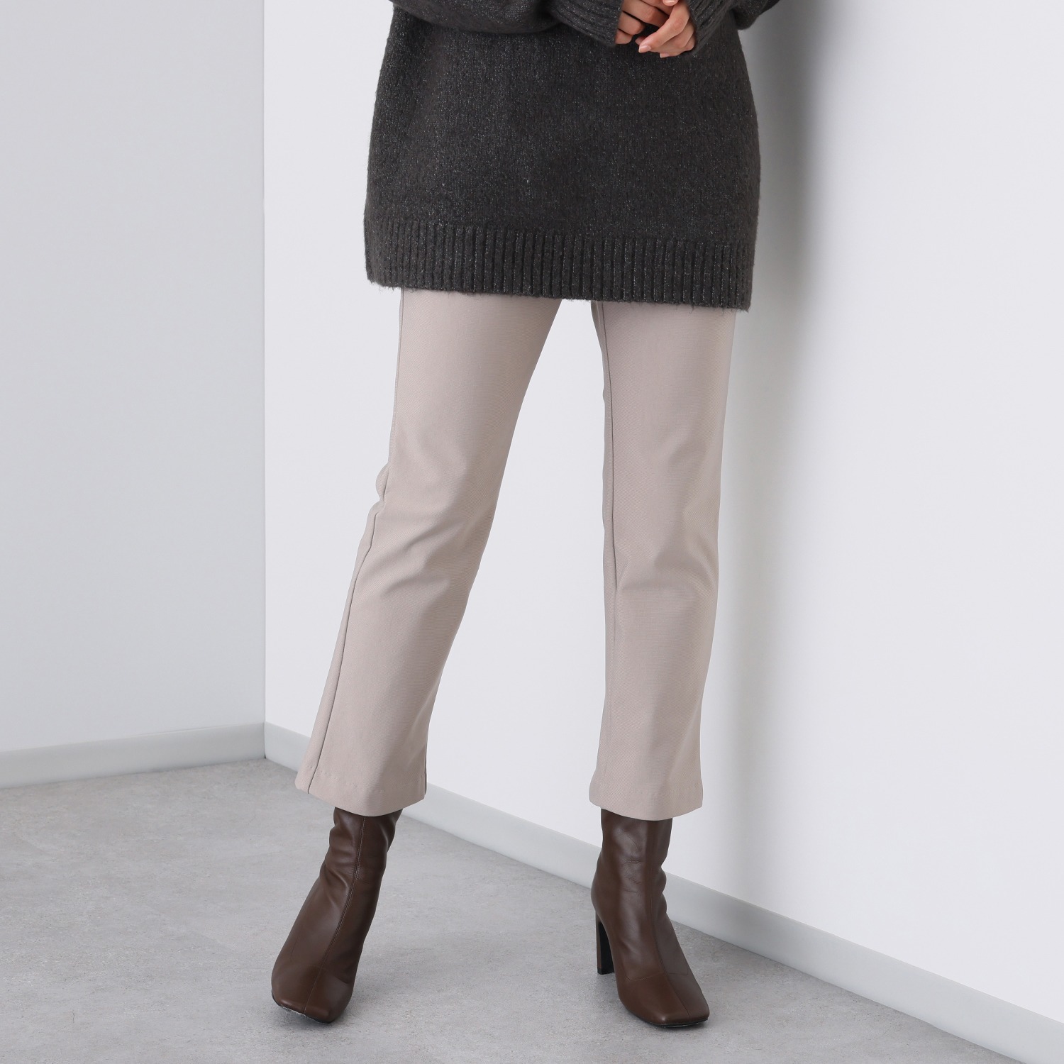 ピーツー 吸湿発熱・吸放湿 裏起毛ストレートパンツ ＜股下６４ｃｍ＞