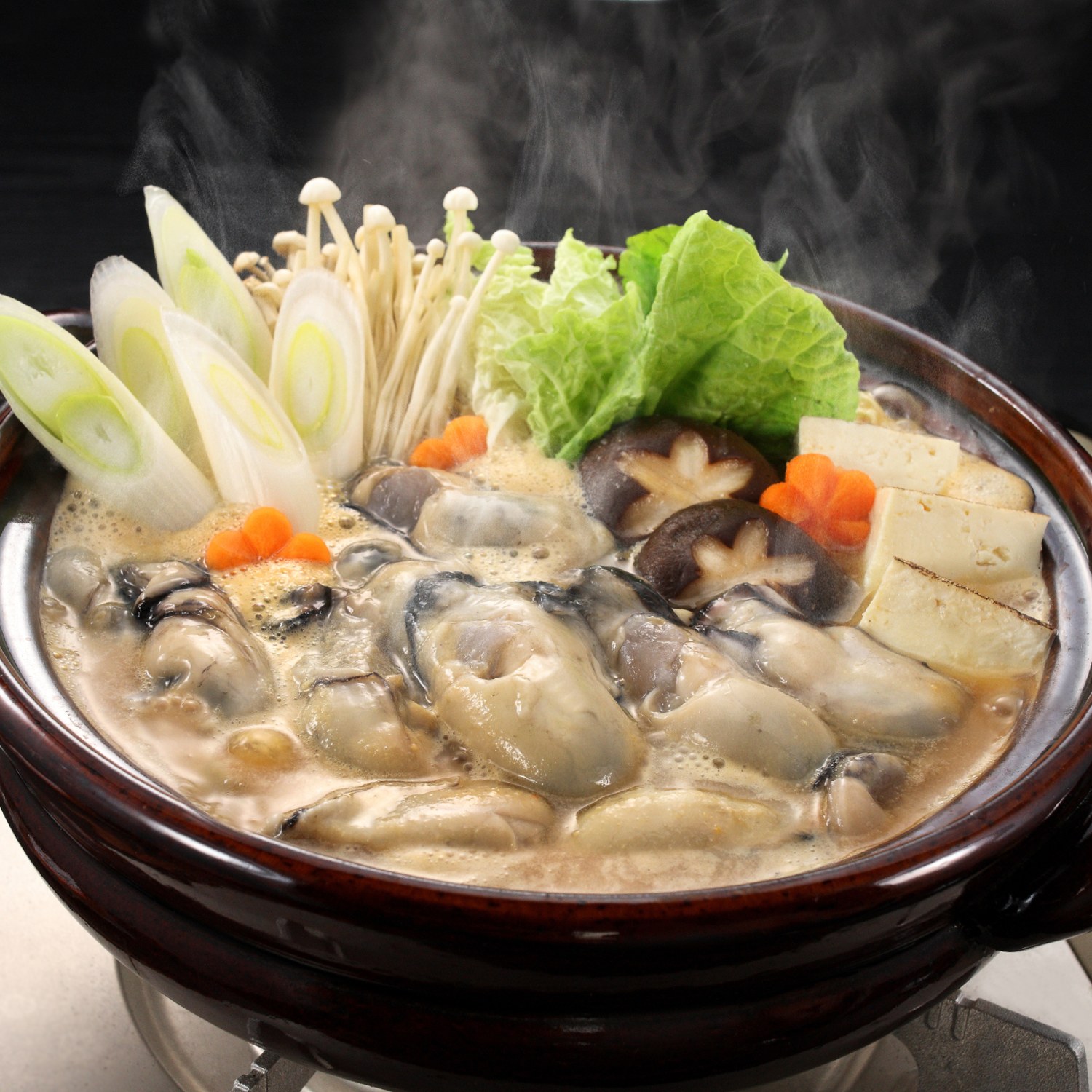 甘くてとろける味わい！ 「地御前牡蠣」の 土手鍋セット