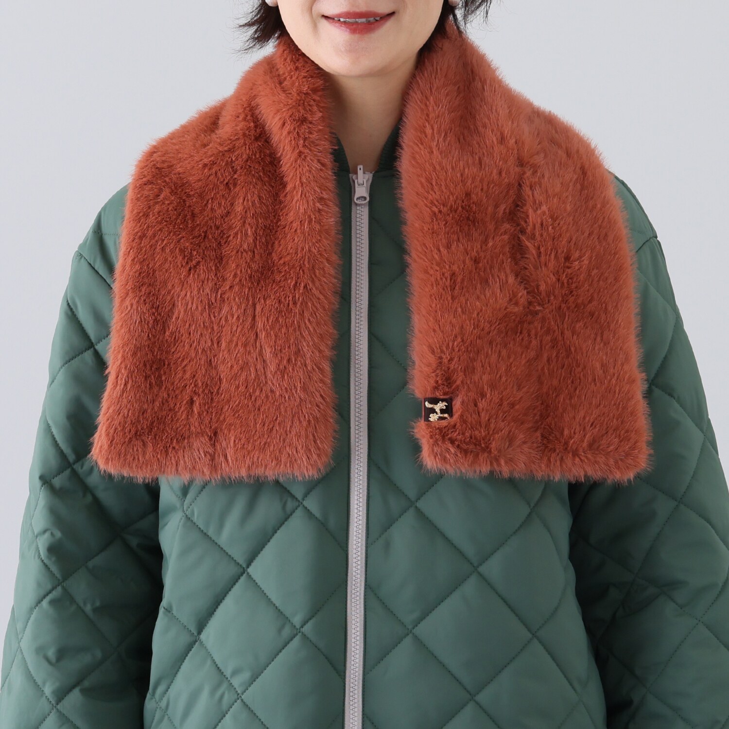 へ・エラ あったかエコファー付 大人美人ストール