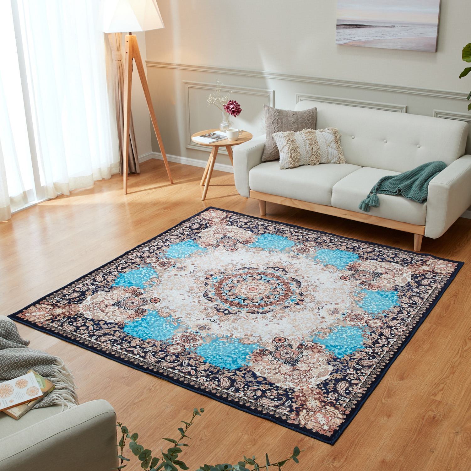 洗える＆はっ水加工で お手入れ簡単！ ペルシャンデザイン シルク