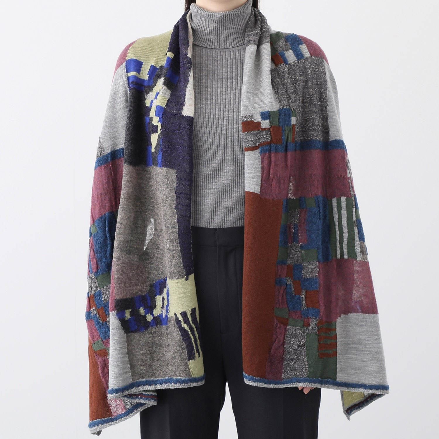 エム アンド キョウコ インターシャニット ショール- ショップチャンネル 