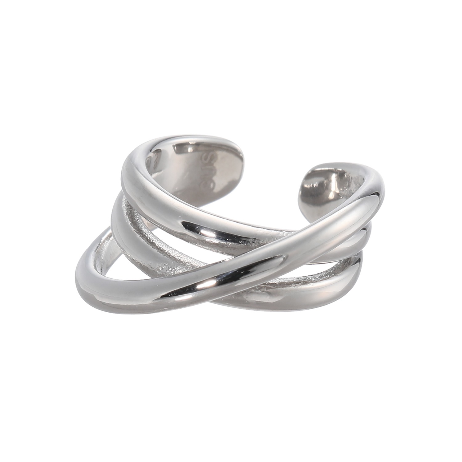 ラフィナリスタ サージカルステンレス スリークロスライン イヤーカフ ＜片側のみ＞