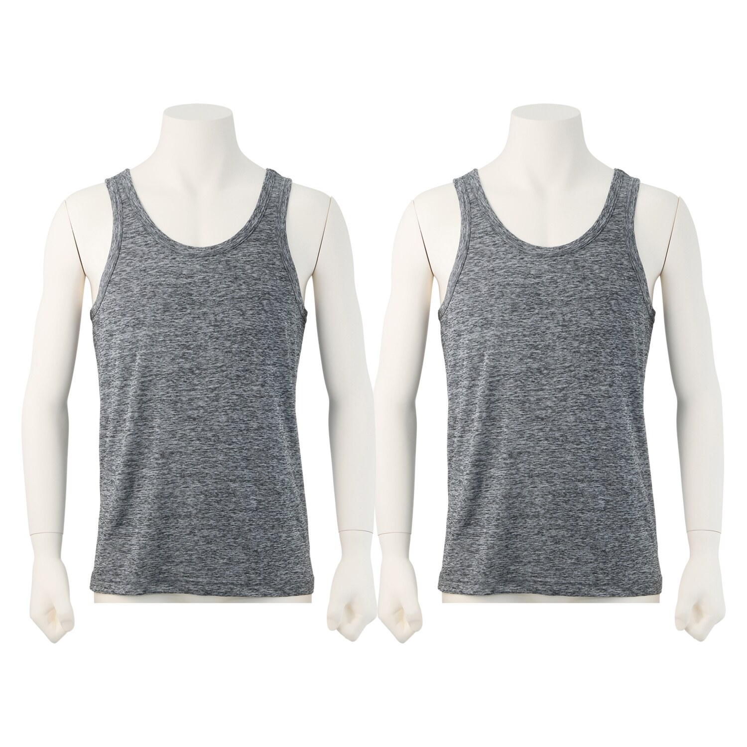 ブリーズドライ 遮熱＆汗対策 快適さらさら タンクトップ 同色２枚セット ＜メンズ＞