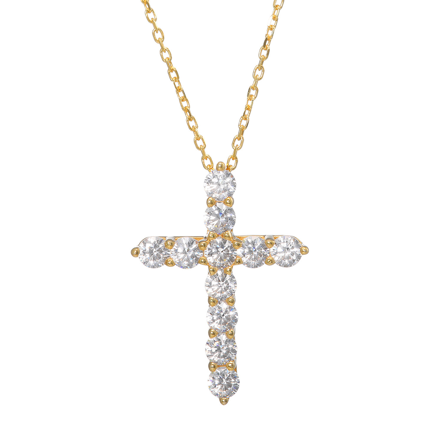 シルバー CZクロスネックレス ブリランテステッラ シルバー CZ クロスネックレス- ショップチャンネル