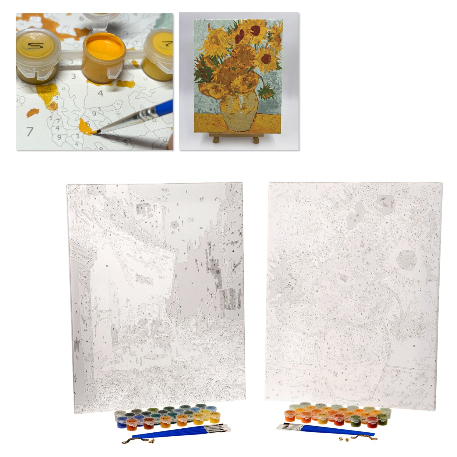 木製パズル ゴッホ「夜のカフェテラス」・専用木製パネル付属