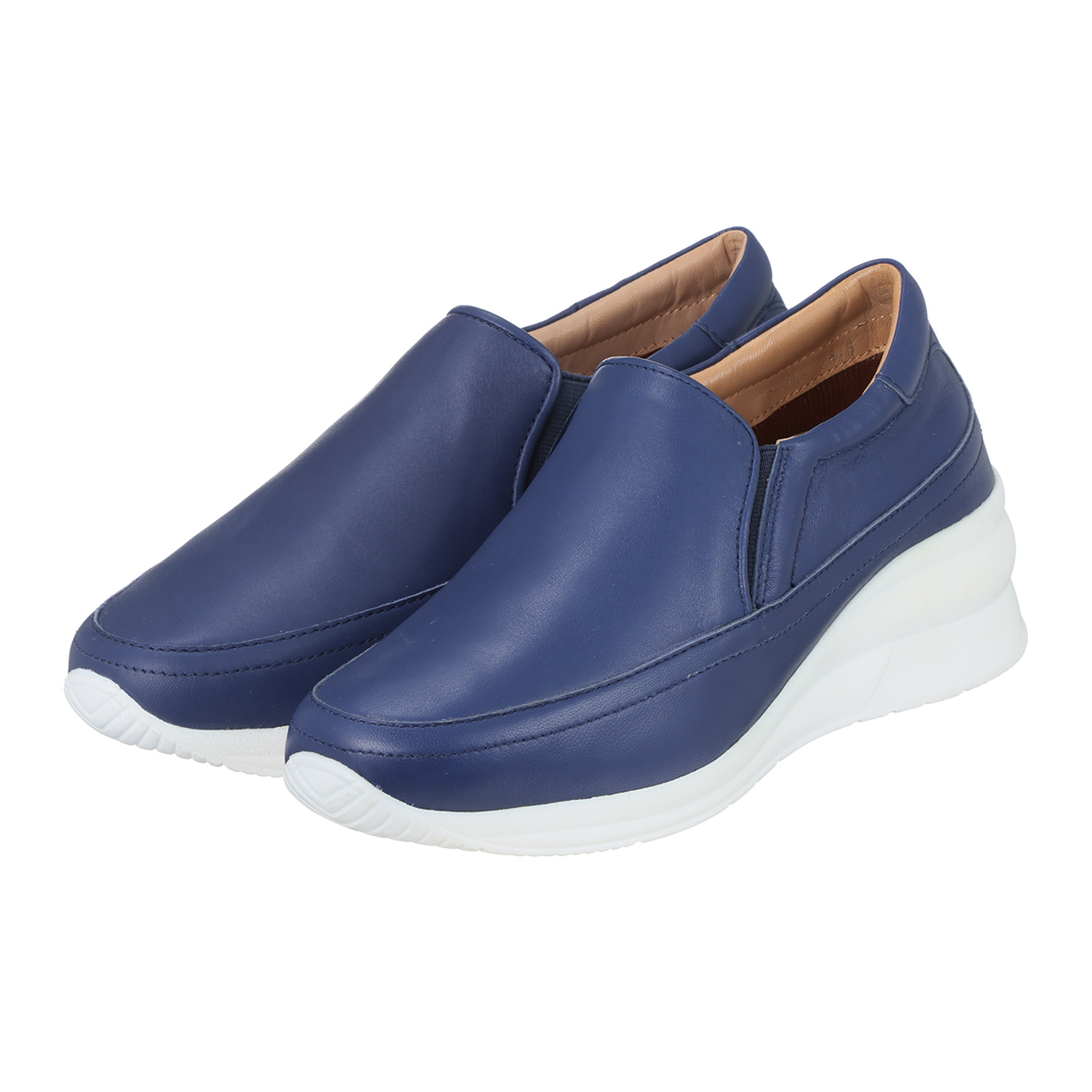 マイレ はっ水 ソフトラムレザー スリッポンシューズ