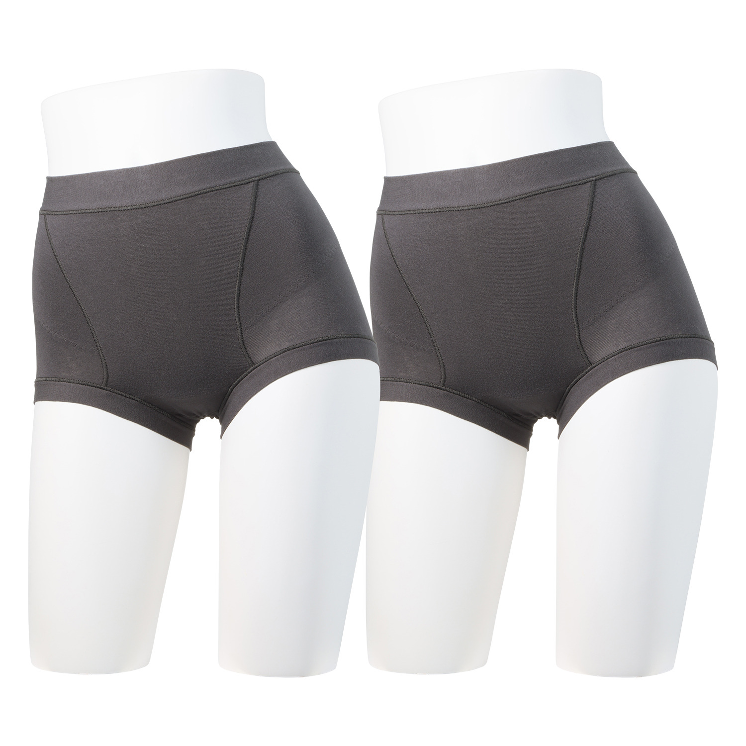 サラコレクション 着ていて気持ち良い ふんわりパフタッチ サイロスパン綿ベア天竺 骨盤底筋サポートショーツ同色２枚セット 