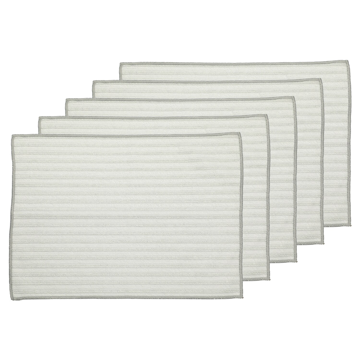 クロスの凹凸のエッジが 汚れを掻き出し キャッチ！ タップモッパー用 立体エッジクロス ５枚セット