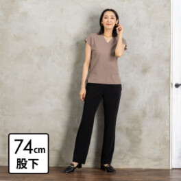 上質ごこち アルディナ とろみストレートパンツ ＜股下７４ｃｍ＞