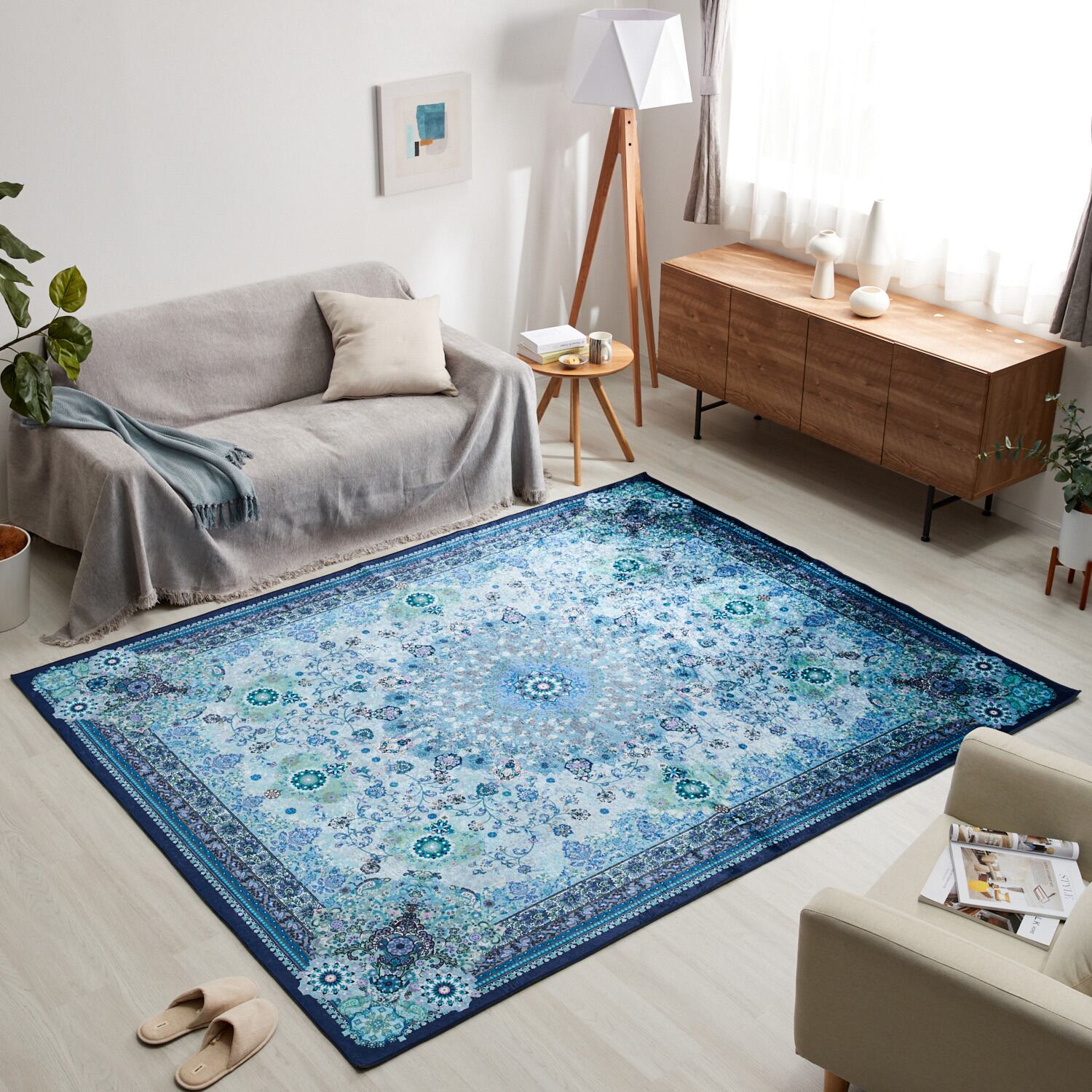 ネパール　タペストリー　絨毯　汚れあり ネパール タペストリー 絨毯 汚れあり