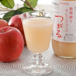 青森県産 りんごの密閉搾りジュース ＜つがる＞