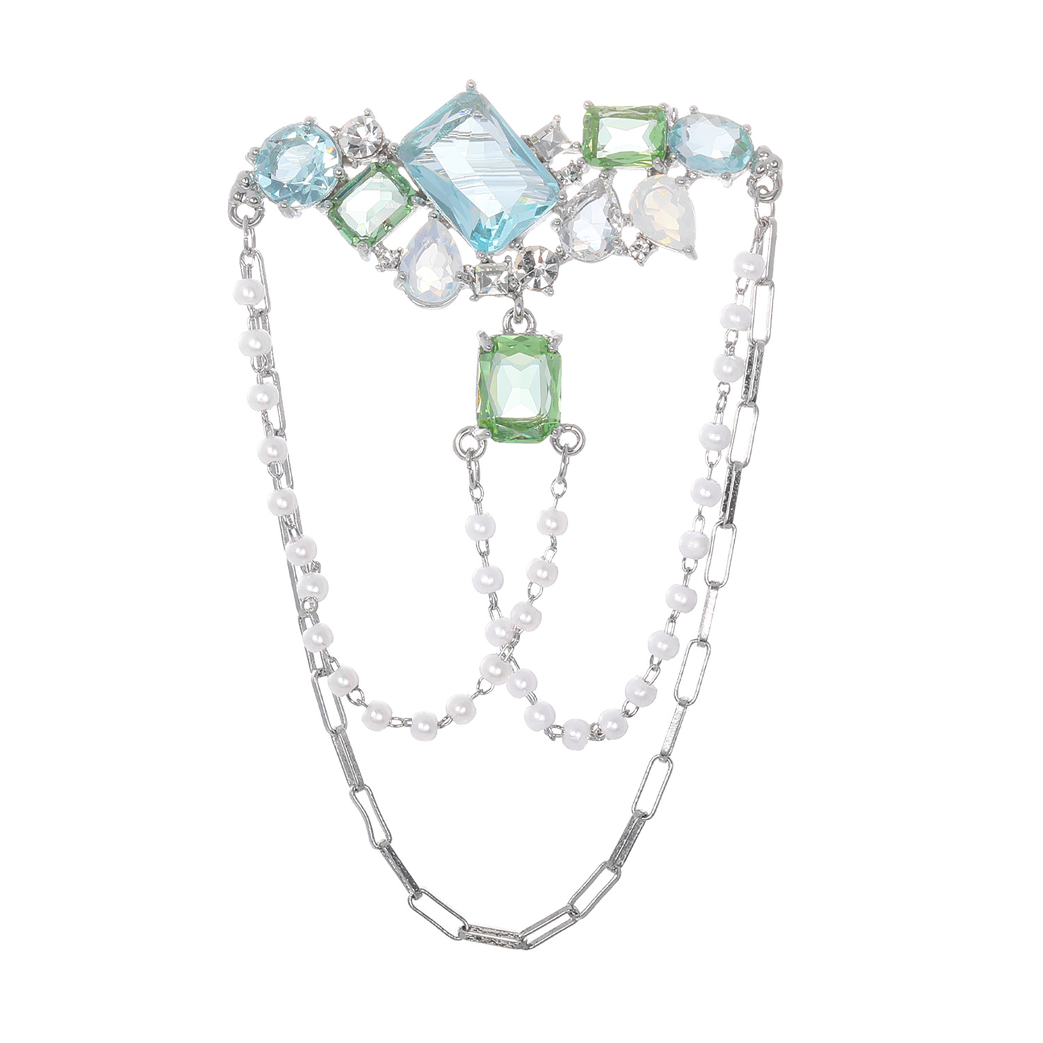 ユキコ　ハナイ フローラルマルチカラー フェミニン ブローチ